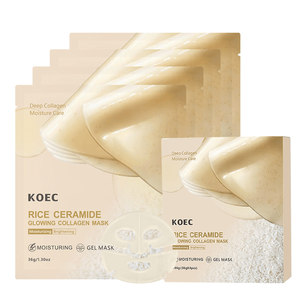 Mascarilla de colágeno Rice 70 - Luxury Glow Skincare reseña y precio