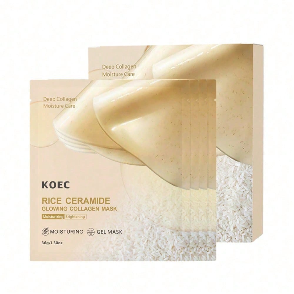 Mascarilla de colágeno Rice 70 - Luxury Glow Skincare reseña y precio