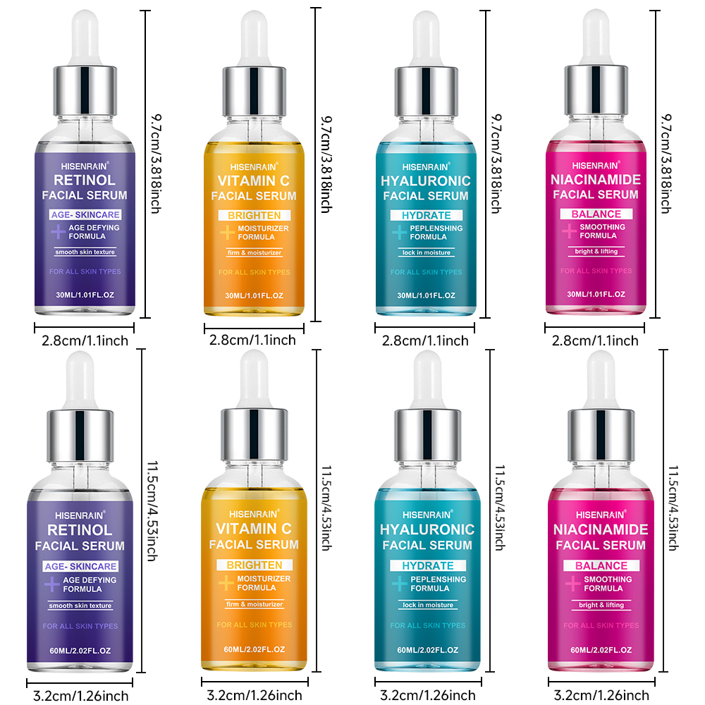 Set de 4 Esencias Hidratantes  - Skincare Luxury Whitening reseña y precio