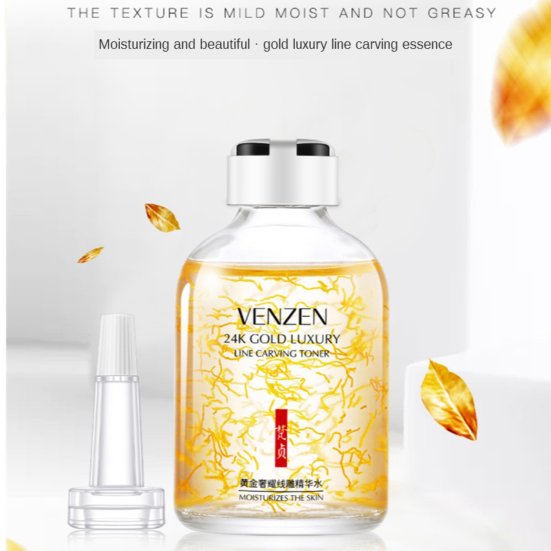 Sérum hidratante de oro de 24K - Skincare Luxury Whitening reseña y precio